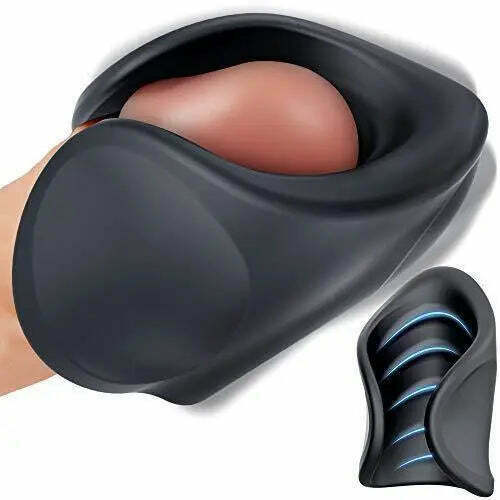 Entraîneur de pénis électrique 2 en 1 avec vibrateur de gland et 10 modes de vibration, Moruioy
